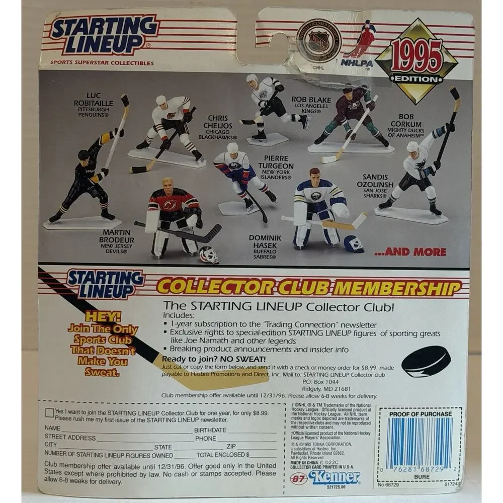 PAVEL BURE 1995 Starting Lineup Vancouver Canucks HOF NOS NIP FREE SHIPPING